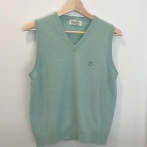 Peter Scott 75% Wool 25% Angora Sea-Foam Green Sweater Vest - Size 38